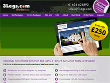 Tablet Screenshot of 3legswebsites.com